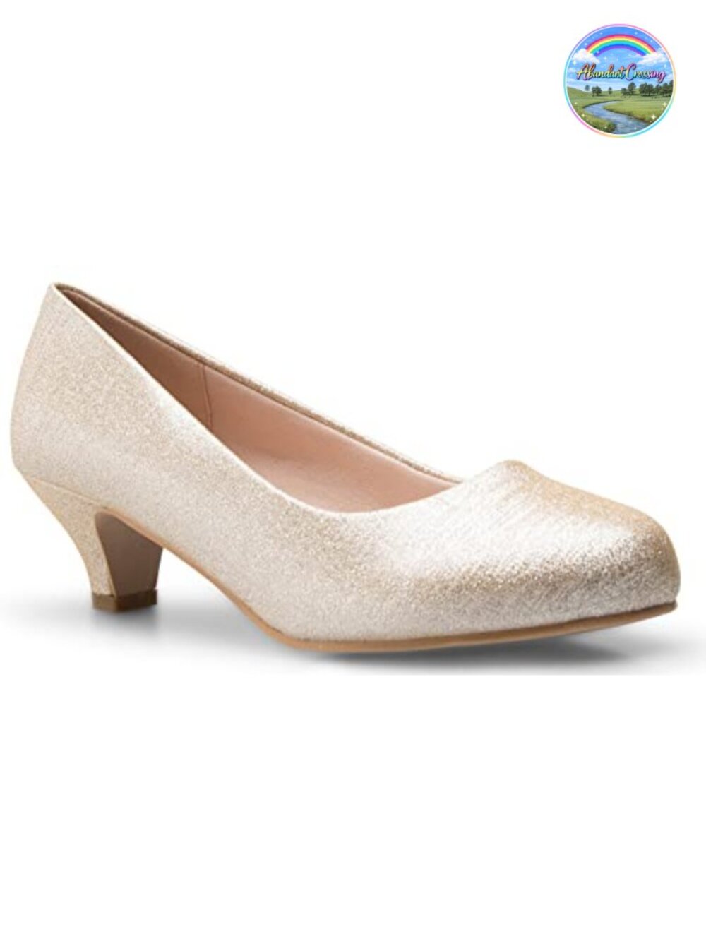 Olivia K Kitten Heel Pumps Closed Toe Dress Work Party Low Heel